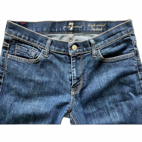 Women's 7 For All Mankind High Waist Boot Cut Denim/Blue Jeans Size 29 - Picture 3 of 11